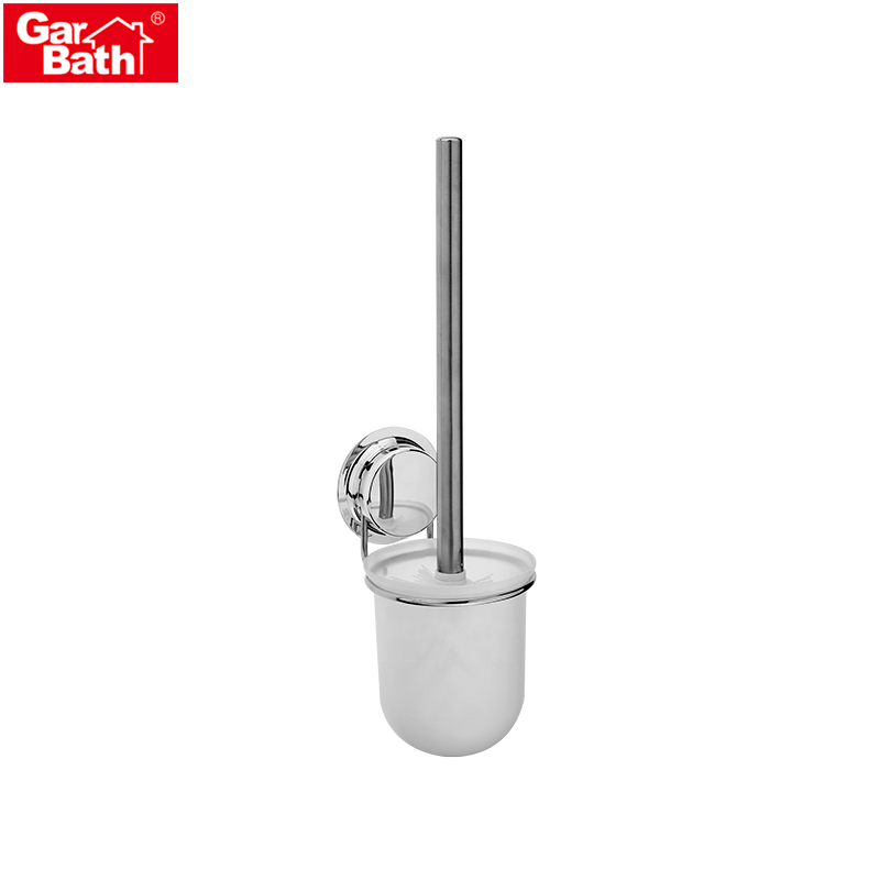 Good Quality Stainless Steel Vacuum Suction Cup Decorative Toilet Brush And Holder